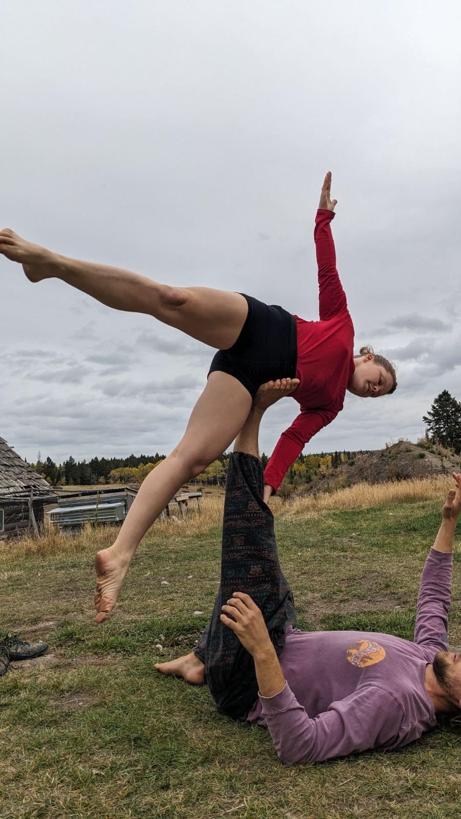 Star pose at the homestead